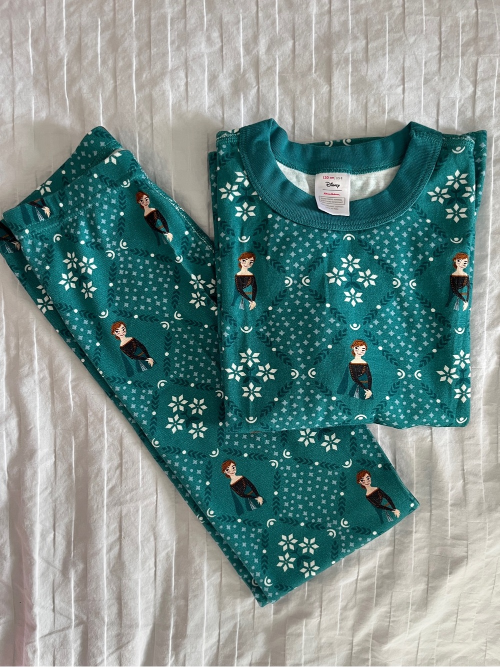 ❄️ Hanna Andersson Disney Frozen Anna Organic Cotton Pajama Set | Kids 8/130 cm